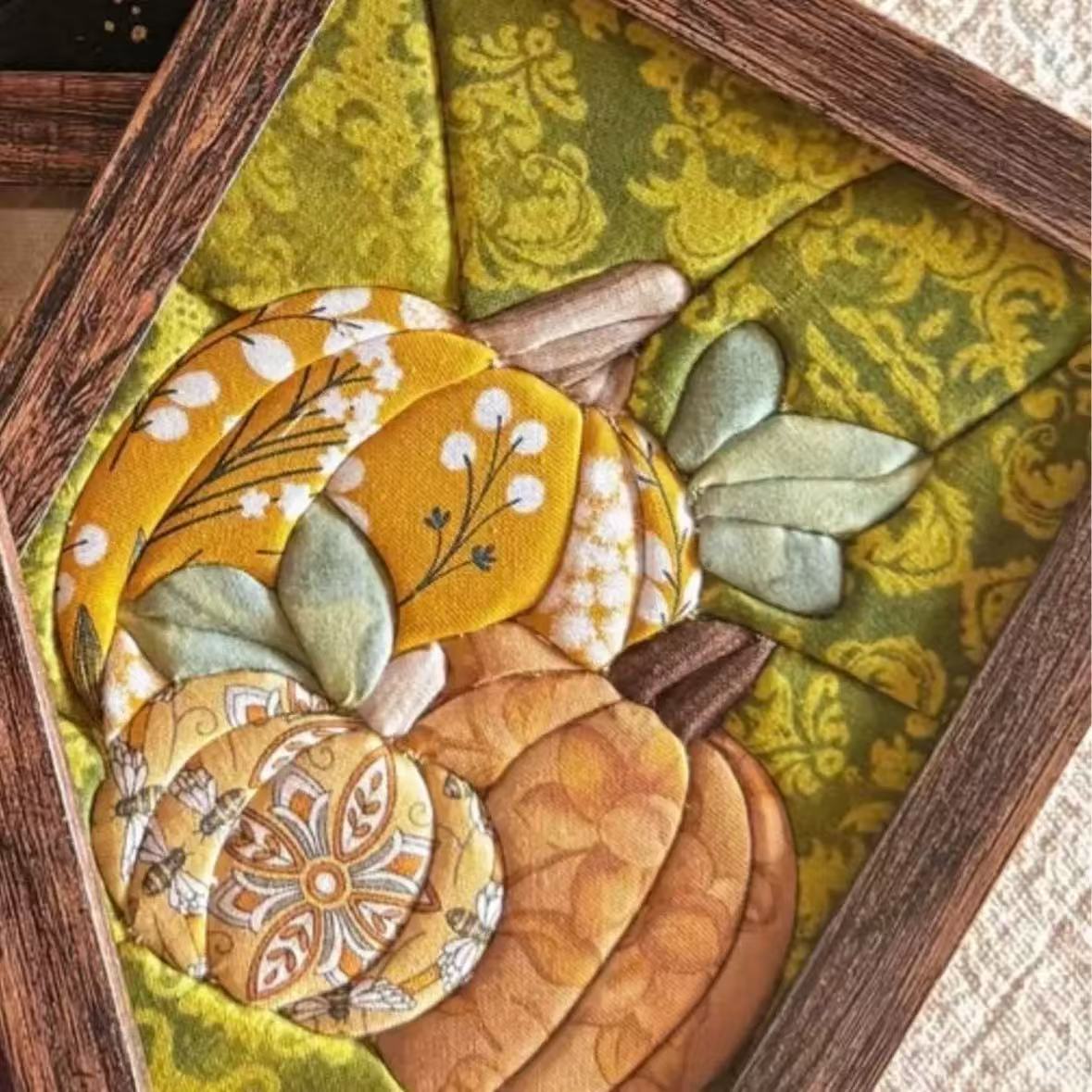 Kinusaiga Art Kit, No Sew Quilt Art DIY Kit for Adults, Animal Textured Wall Art, Beginner Friendly Craft Kit, Handmade Home Decor Gift